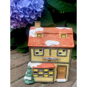 Christmas Village Country Store Santa's Best Heritage Vintage 1992